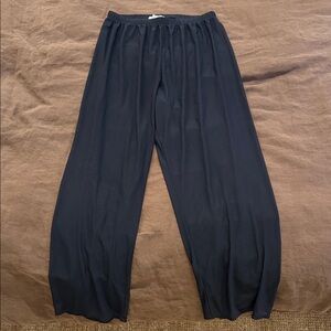 Joah Brown Black Sheer Wide Leg Pant